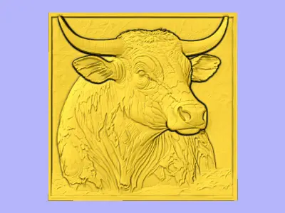 BOI VELHO BAS RELIEF 3D model