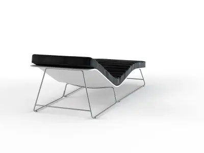 Lounger Leather 3D model