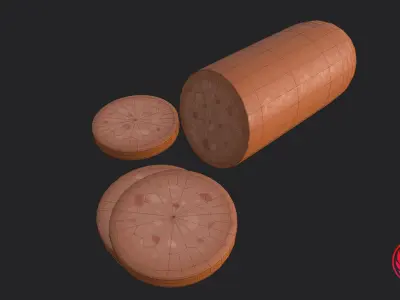 Protein foods pack Low-poly 3D model