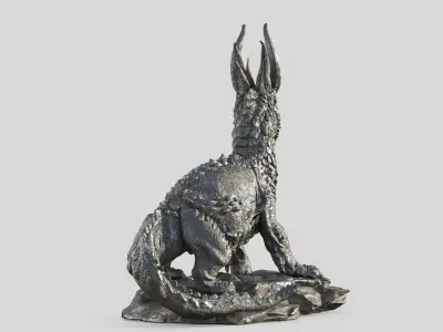 Dragon Statue 3D model get