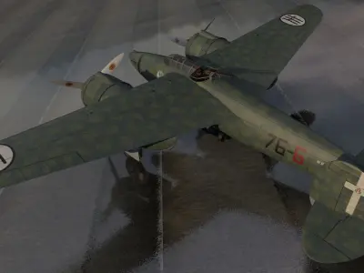 Breda Ba-88 Lince 3D model