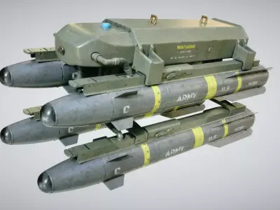 Hellfire Missile Launcher 3D model