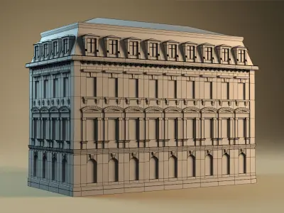 European building 01 3D model