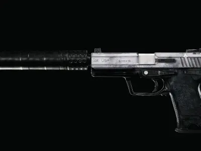 Pistol  USP Silenced Handgun  3D model