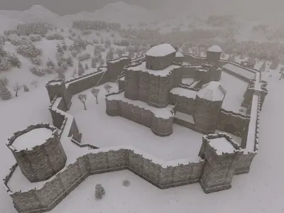 Basic Medieval Castle  3D model