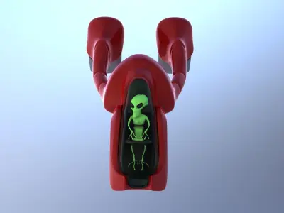 Alien Spaceship 3D model