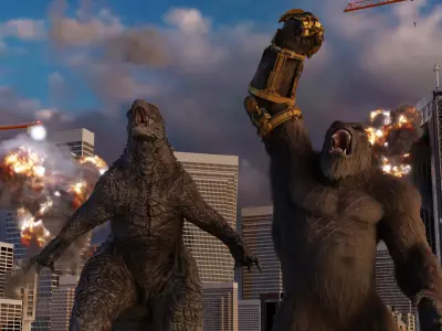 Evolve Godzilla and Kong 3D model Free 3D model