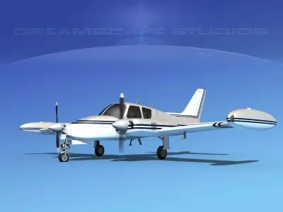 Cessna 310 V04 3D model