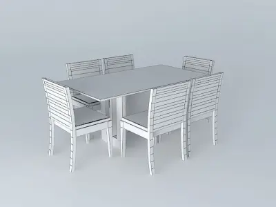 Dinner table Free 3D model buy