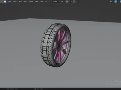 Tire And Rim Free 3D model