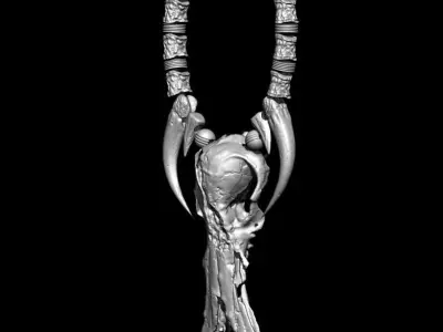 Predator Necklace for Predator Size around 1 to 6 3D print model