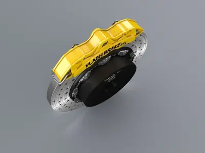 Car Disc Brake 3D model