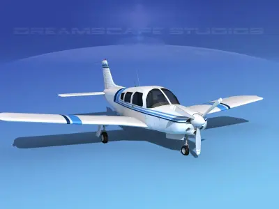 Piper Turbo Arrow 240 V02 3D model