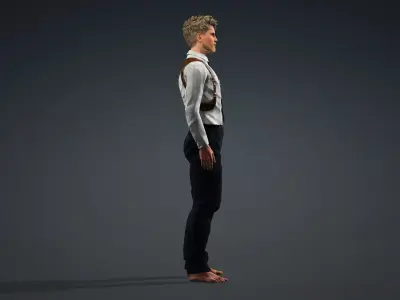 Police Officer Detective Policeman Character 3D model