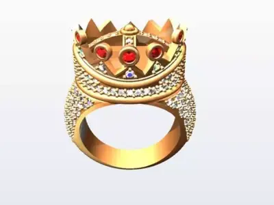 Tupac designed ring 3D print model