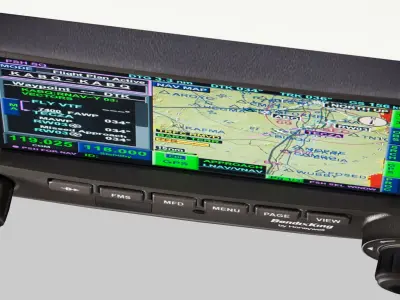 Bendix King KSN-770 multifunction Integrated Navigator Low-poly 3D model