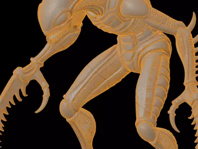 Tyranid Warrior Alien Figurine 3D Print Model 3D print model