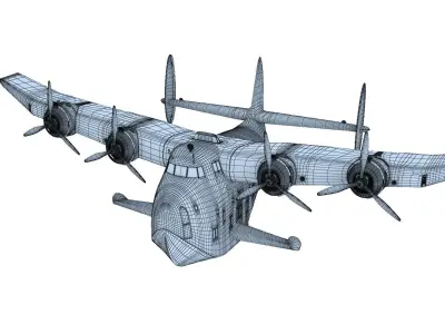Boeing 314 - Clipper Toon Style 3D model