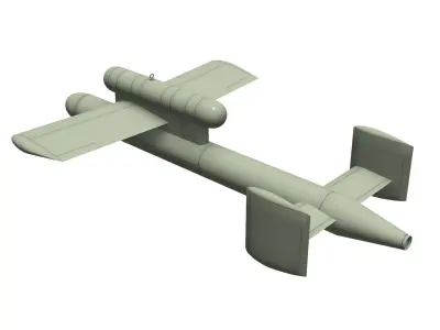 i go model1 kou radio controlled flying bomb 3D model