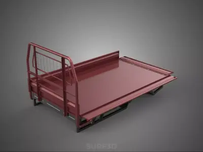 HEADBOARD TAILGATE DROP SIDE LOAD BED BODY DOOR PICKUP TRUCK CAR 3D model