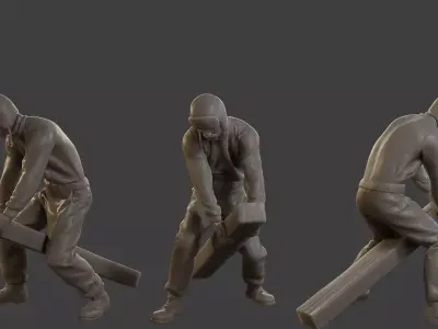 1900 Antartic Sailor ANS1 016 3D print model