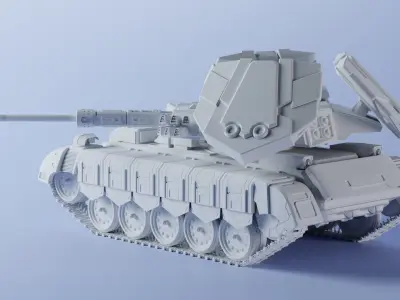 Mirage Tank 3D print model
