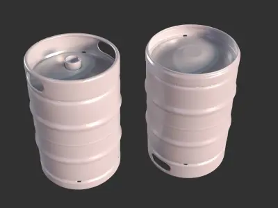 Beer Keg 3d Model -- High Poly 3D model Free 3D model