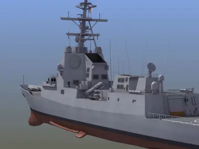 Hobart Class Destroyer D41 3D model
