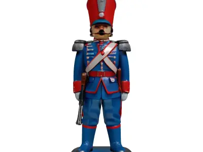 Classic Military Toy Soldier Figurine 3D model