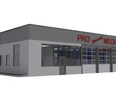 Retail-007 Auto Service 3D model
