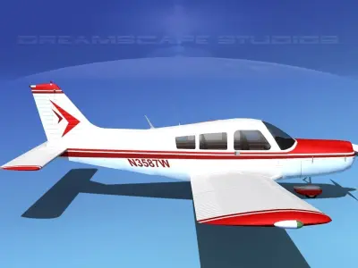 Piper PA-28-235 Cherokee  V15 3D model