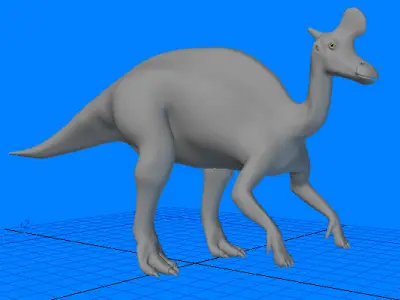 Lambeosaurus Type-1 D 3D model