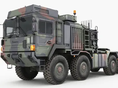 RMMV HX81 Tank transporter 3D model