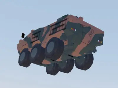 Iveco Guarani VBTP MR EB Low-poly 3D model