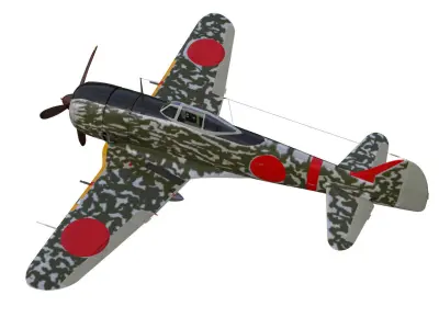 Nakajima Ki44 Tojo type II kou 3D model