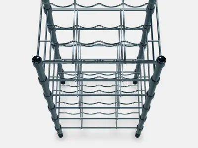 OMAR Bottle shelf Low-poly 3D model