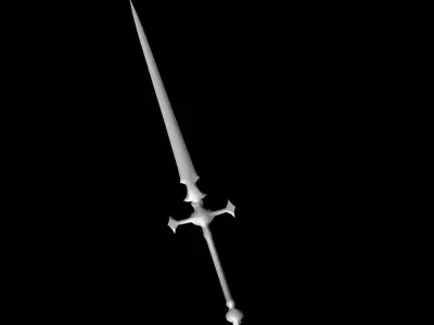 Sword Low-poly 3D model 103