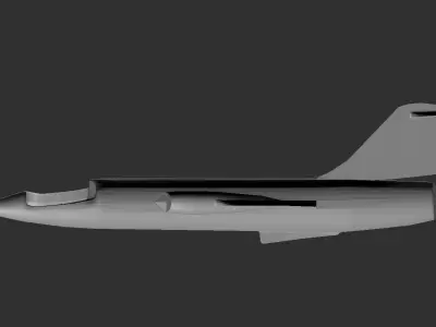 Military Airforce Starfighter F104G Low-poly 3D model