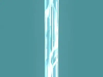 Fantazy Long Sword Melee Weapon Low-poly 3D model purchase