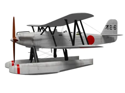Kawanishi E7K1 Alf 3D model