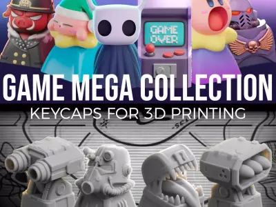Game Mega Collection - keycaps to print 3D print model