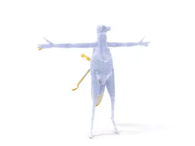 Iridescent Mantis model pack Low-poly 3D model