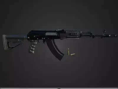 AK-203 Assault Rifle 3D model