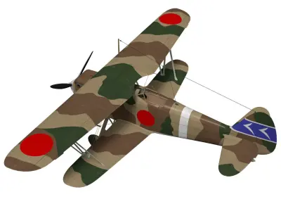 kawasaki Ki-10 Perry 3D model
