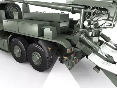 Custom self propelled howitzer 3D model
