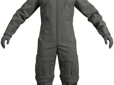 RAF MK 16A Flight Suit - Marvelous Designer 3D model
