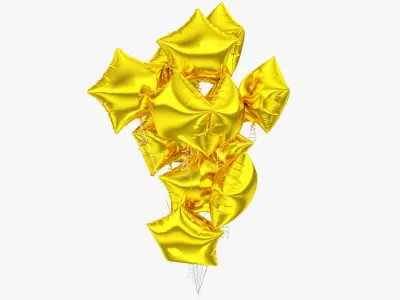Gifts with Balloons Collection V2 3D model