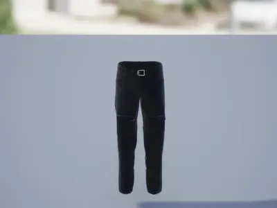 Cargo Pants Low-poly 3D model