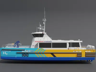 Offshore Supply Vessel 3D model buy