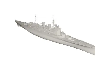 Military ship 3D model